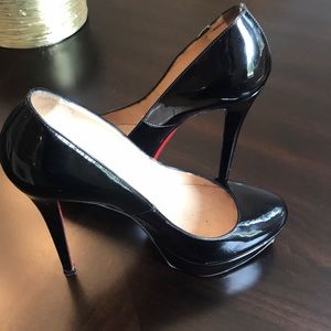 Christian Louboutin Black Patent very High Heel